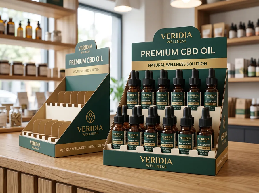 CBD oil display boxes