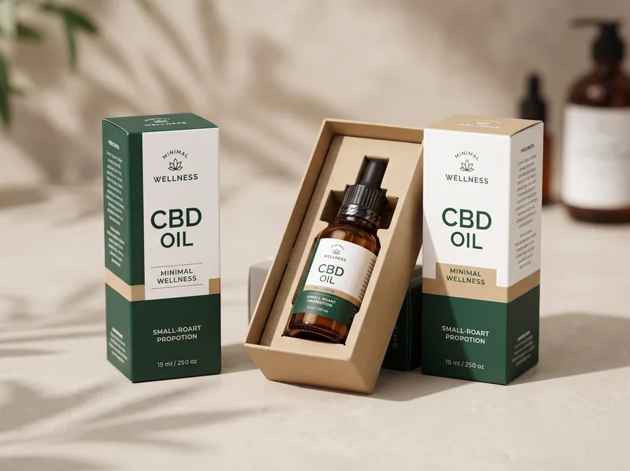 CBD oil dropper boxes