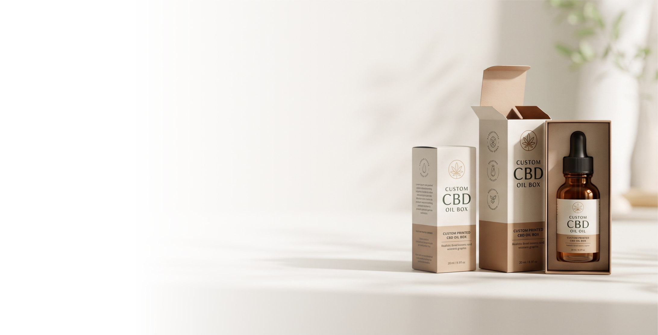 Custom CBD oil boxes built for the dropper bottle