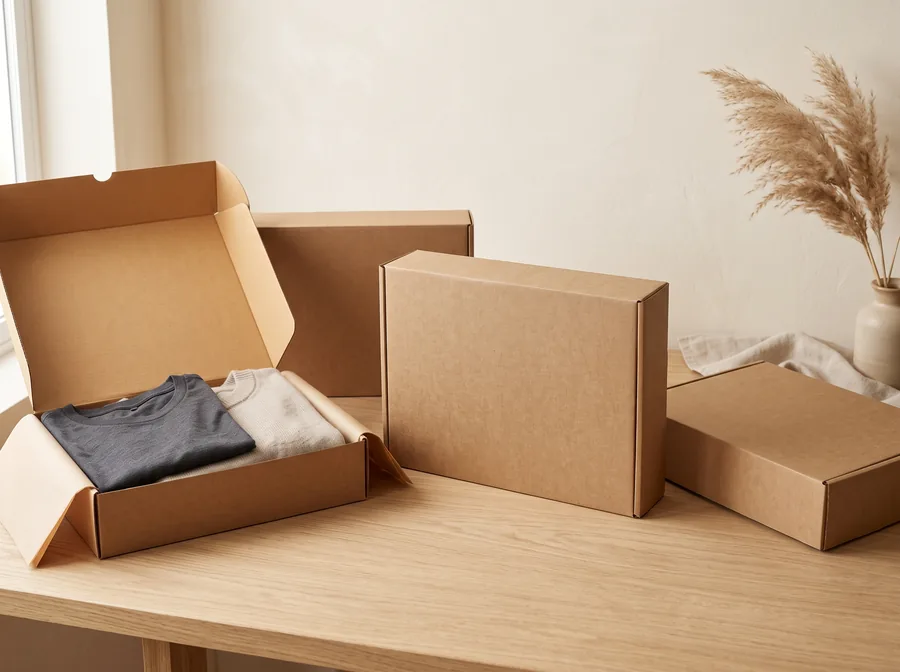 Kraft apparel gift boxes