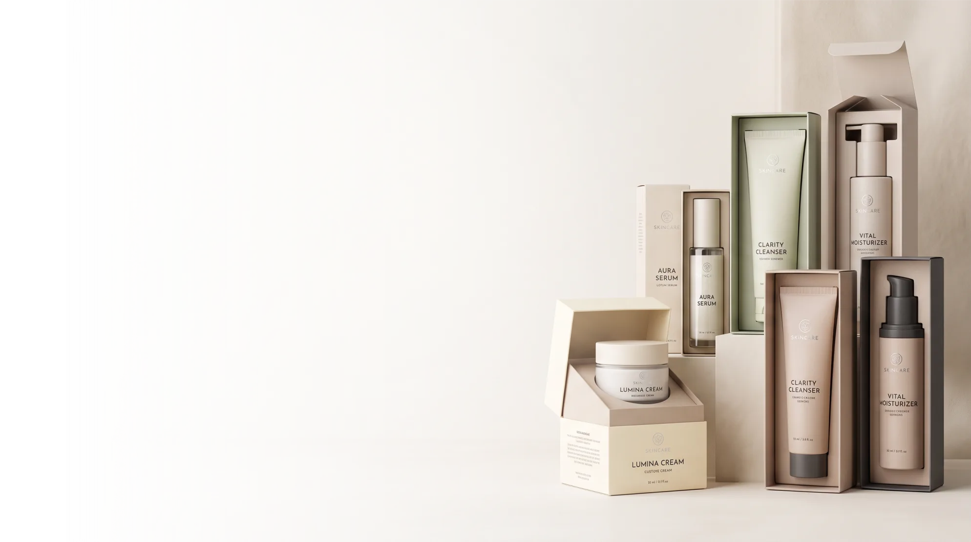 Skincare packaging boxes built around your container