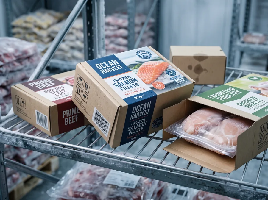 Frozen meat packaging boxes