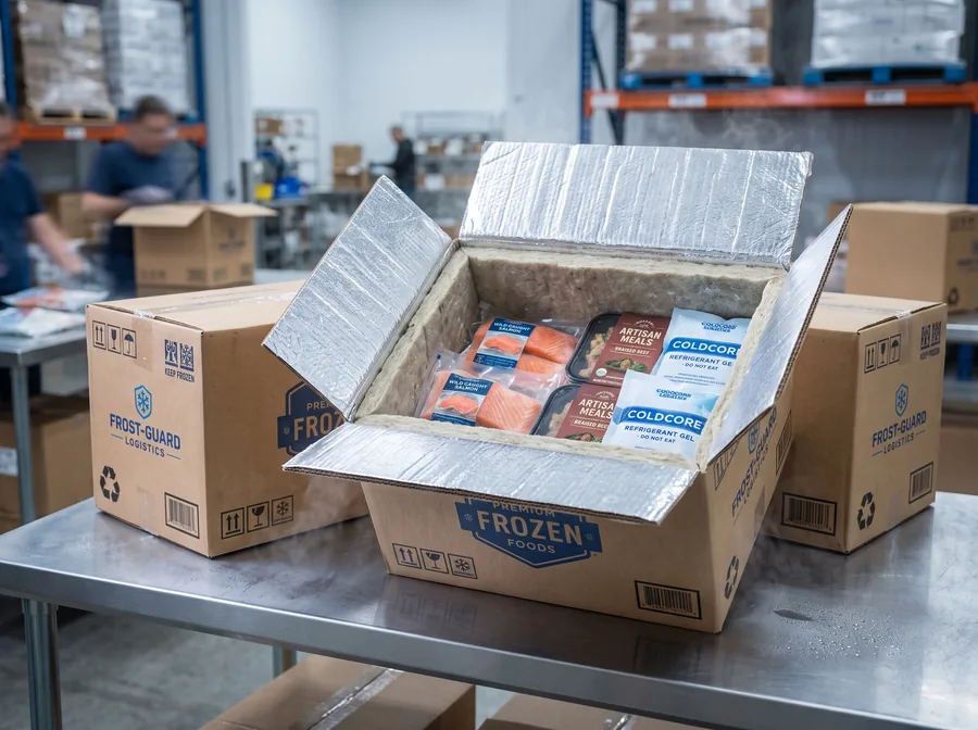 Insulated frozen food boxes