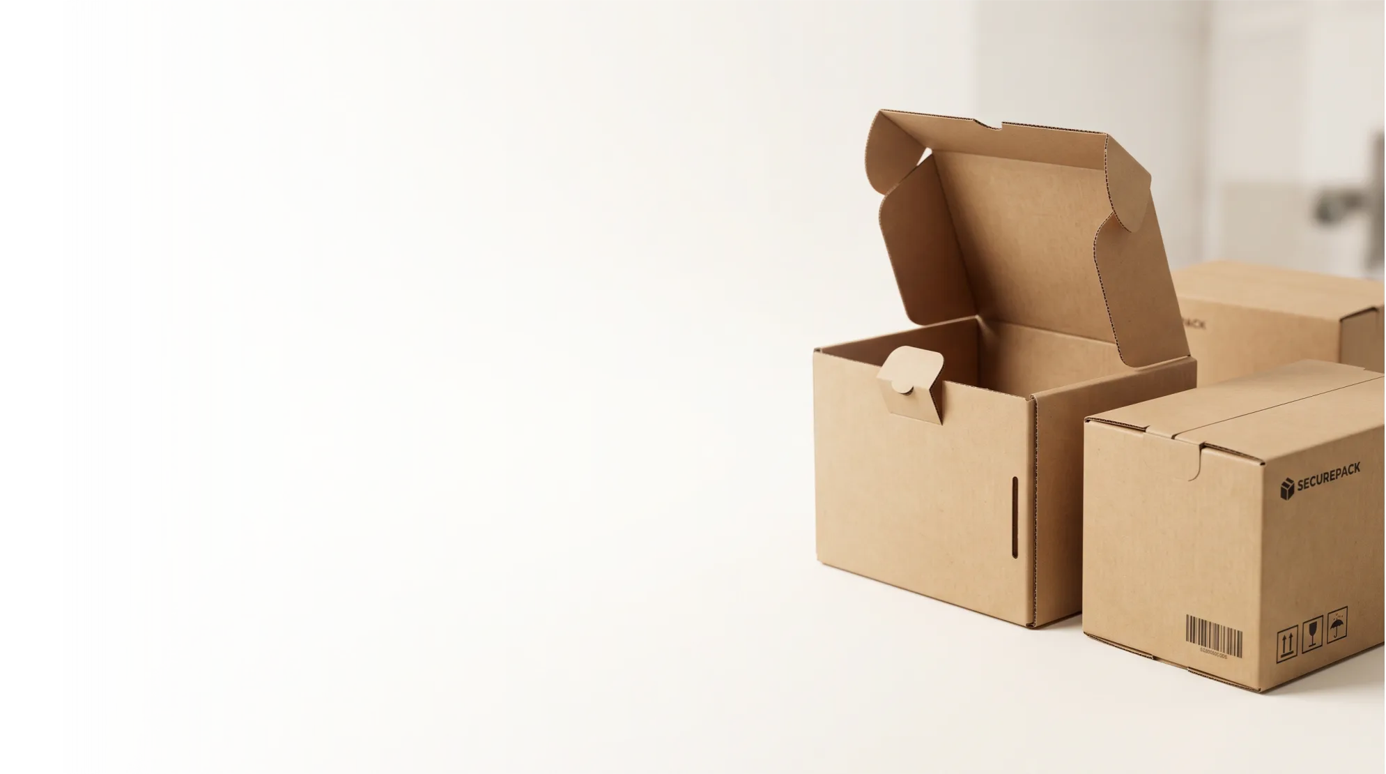 Ear lock boxes, a closure that doesn't rely on tape