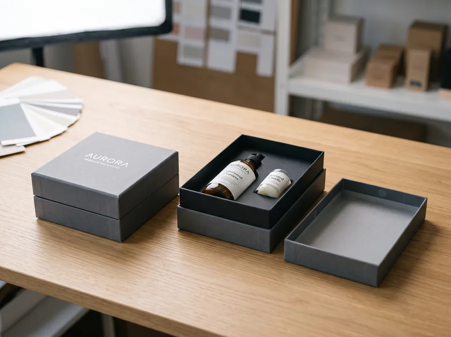 Two-piece magnetic boxes