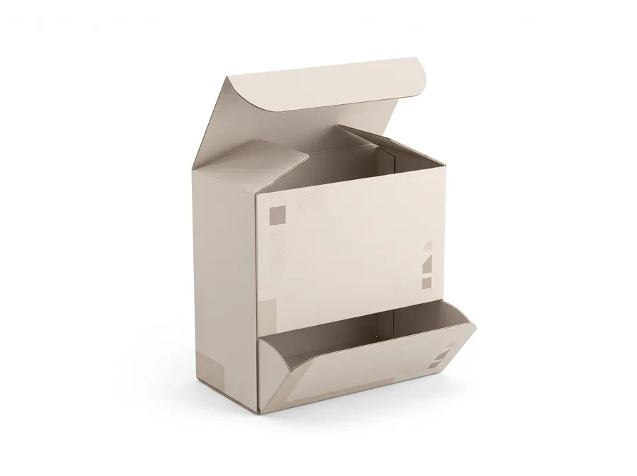 Reverse tuck end box
