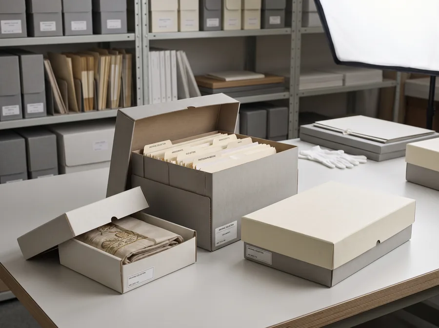Archival storage boxes